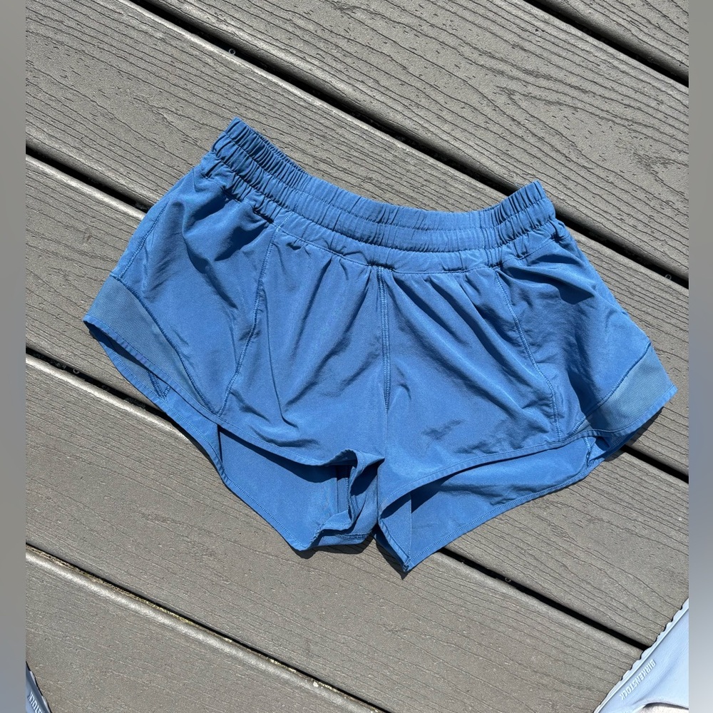 Lululemon hotty hot short in teal/blue - size 8